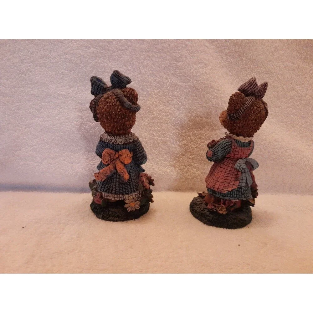 Vintage Resin Cornerstone Creations Bear Figurines set of 2